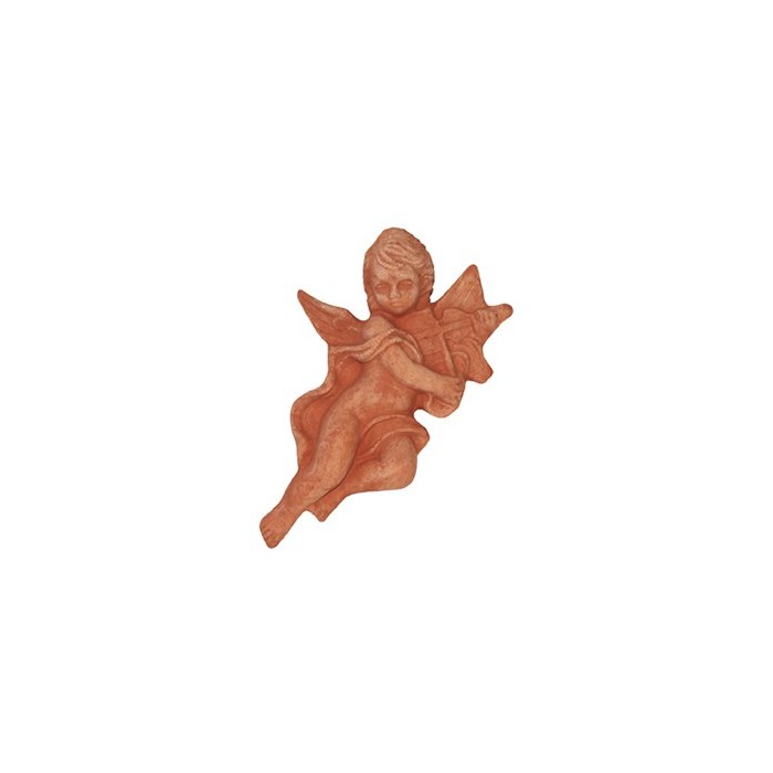 Playing Angel with Violin in terracotta